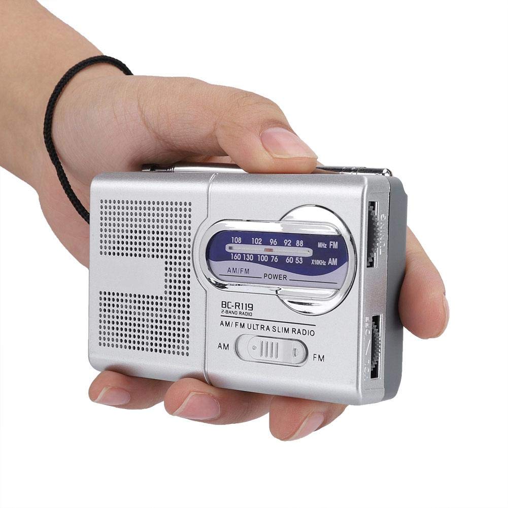 Radio AM/FM Portable De Poche - Radio D'urgence - Avec Prise Casque Et Antenne Telescopique Radio A Piles Pour Les Catastrophes Rouge 96343678