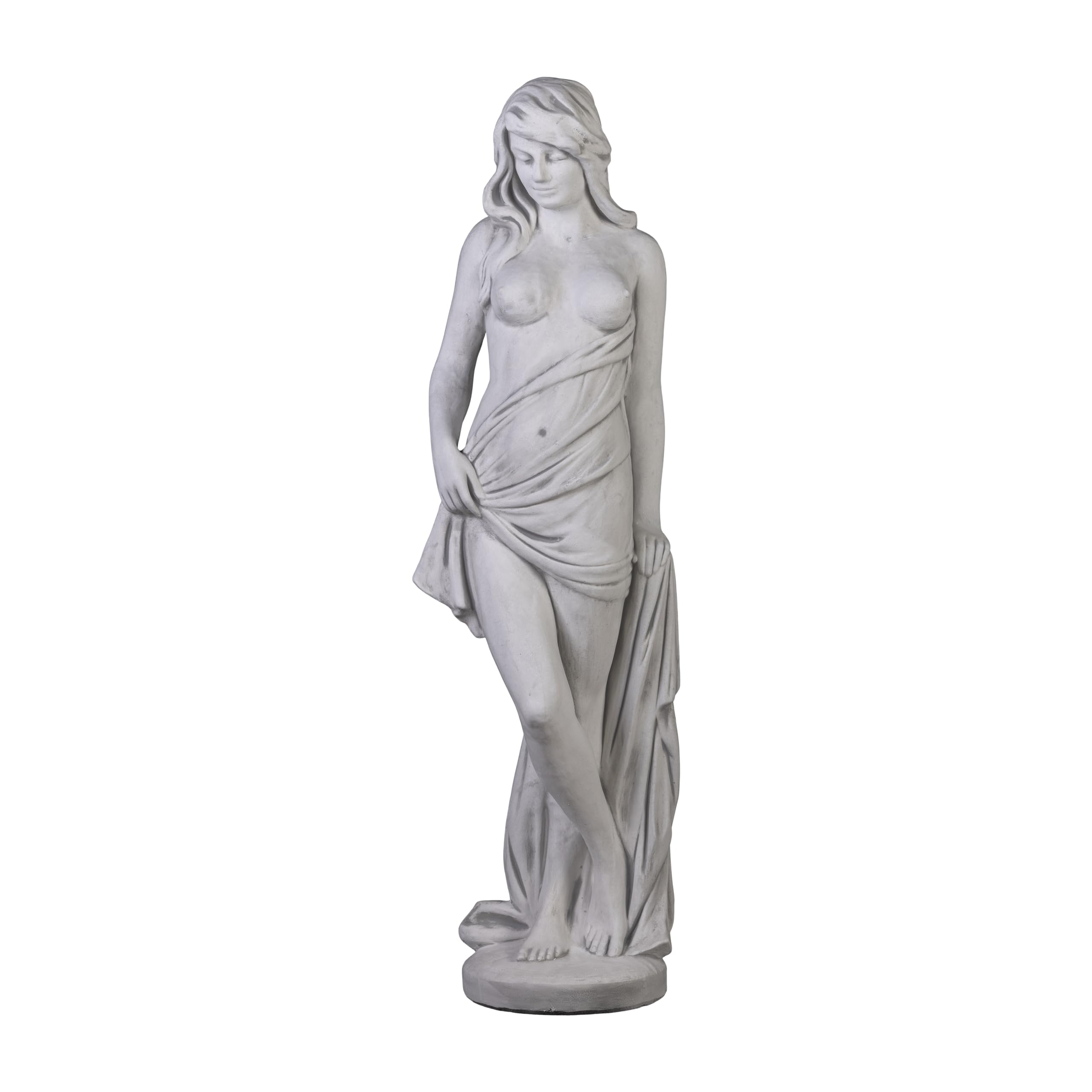 gartendekoparadies.de Erotische Frauen-Statue, Steinfigur, Steinguss, Grau, Frostsicher, H. 149 cm, 144 kg für Außenbereich