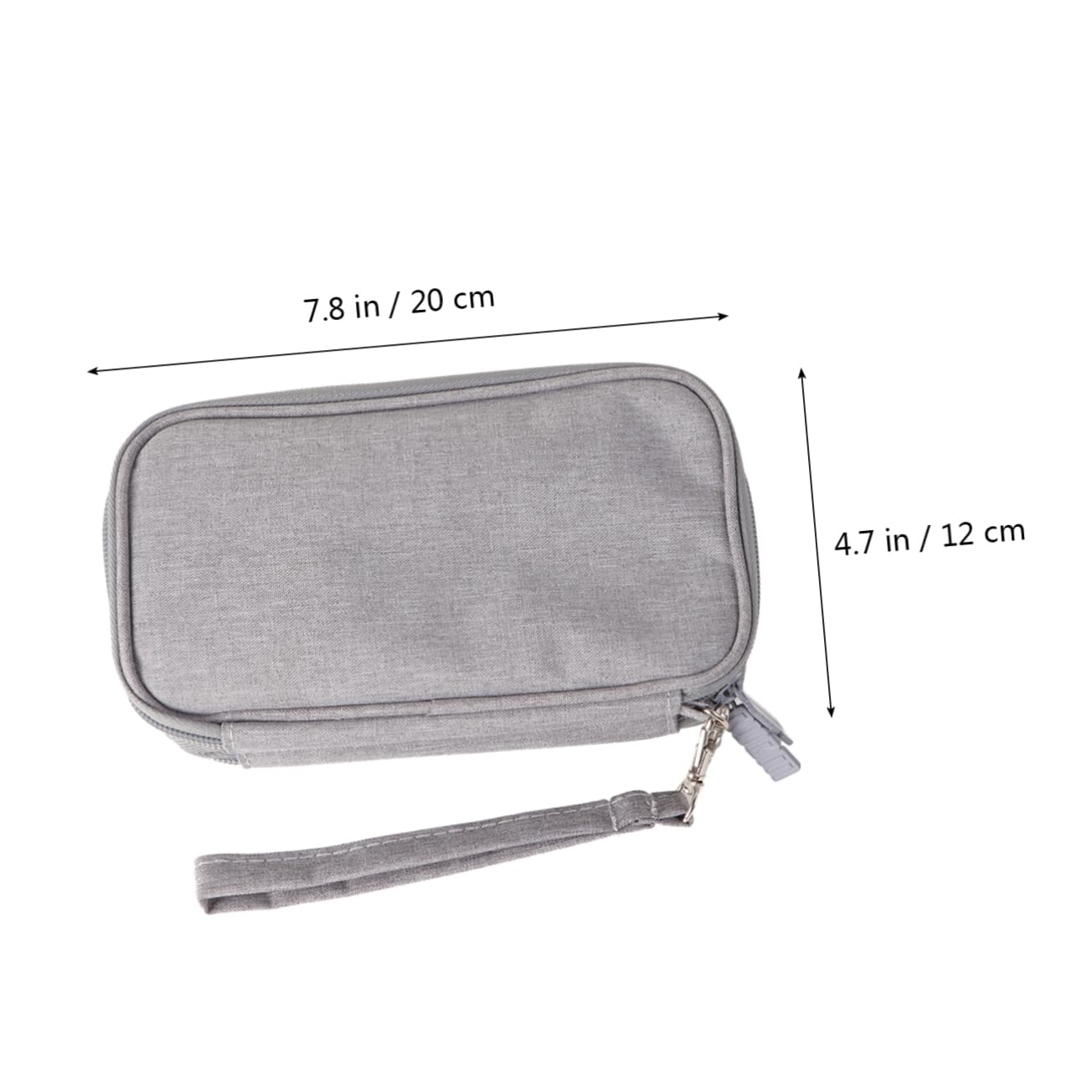 Gadpiparty 3piezas Bolsa Organizadora De Cables para Cargador De Datos Estuche De Viaje Doble Capa y Antichoque Accesorio Electrónico Compacto Gris