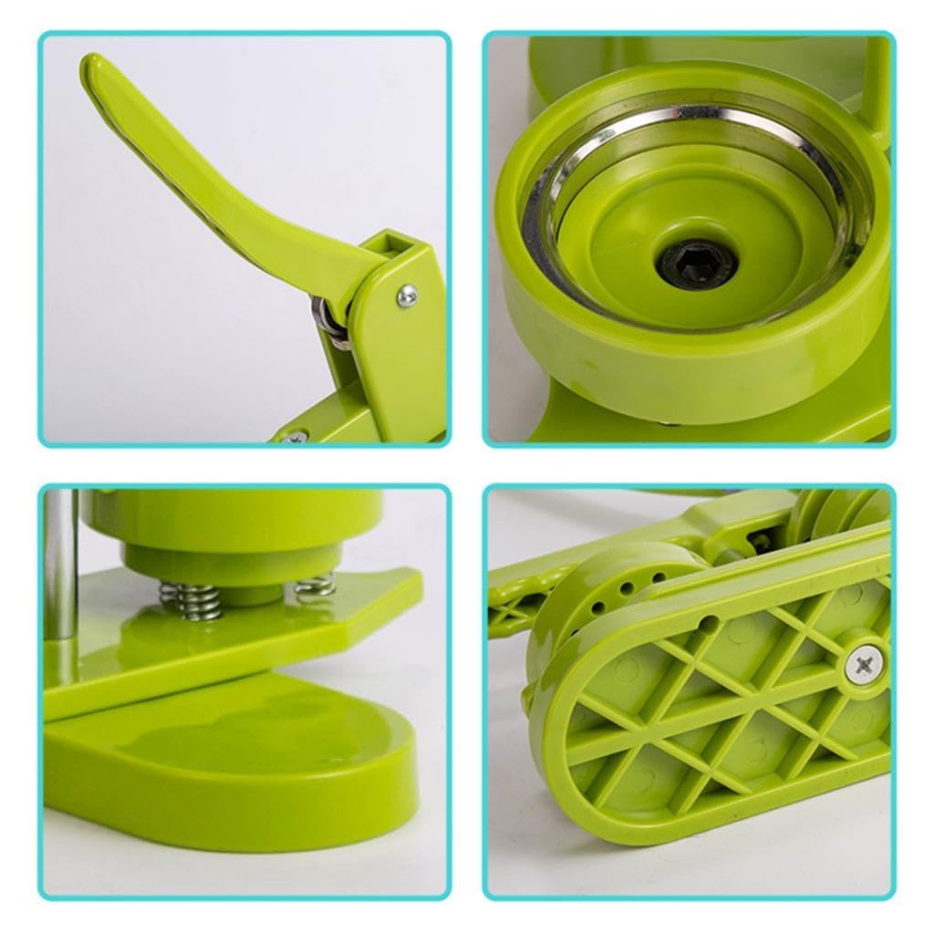 Máquina para Hacer Botones Artesanal para Insignias Kit de Broches DIY sin Necesidad de Instalación Máquina de Pinback Metálica y Plástica