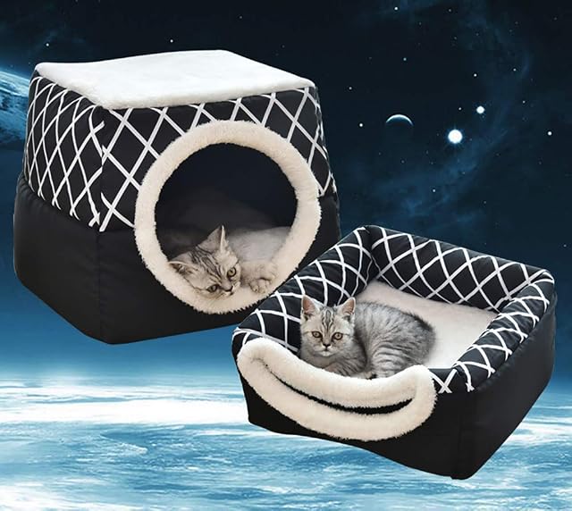 Foto 5 de 5 de Monba Cama para Gatos cojín Suave, Cama ultrasuave, Nido para Gatos, Cama cómoda para Gatos