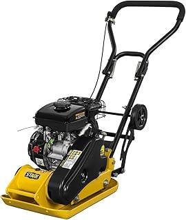 Stark USA 61023 Foldable Plate Compactor Gas 3hp 79cc 1843lbs Force Construction Concrete Tamper Machine Power Paver