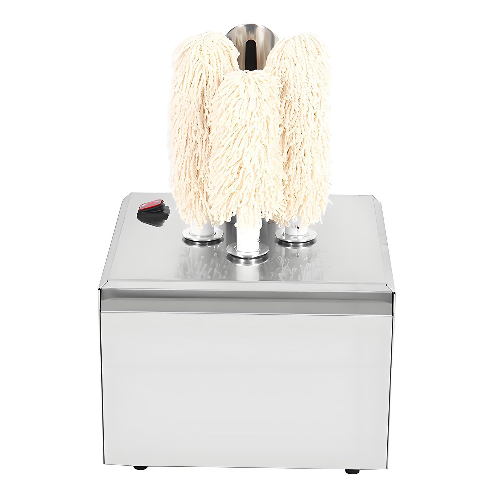 Commercial Electric Wine Glass Polishing Machine,Automatic Glassware Polishing Machine,3/5/8 Microfiber &amp; Cotton Brushes,Ideal for Bars,Restaurants,Hotels &amp; Cafes 3heads