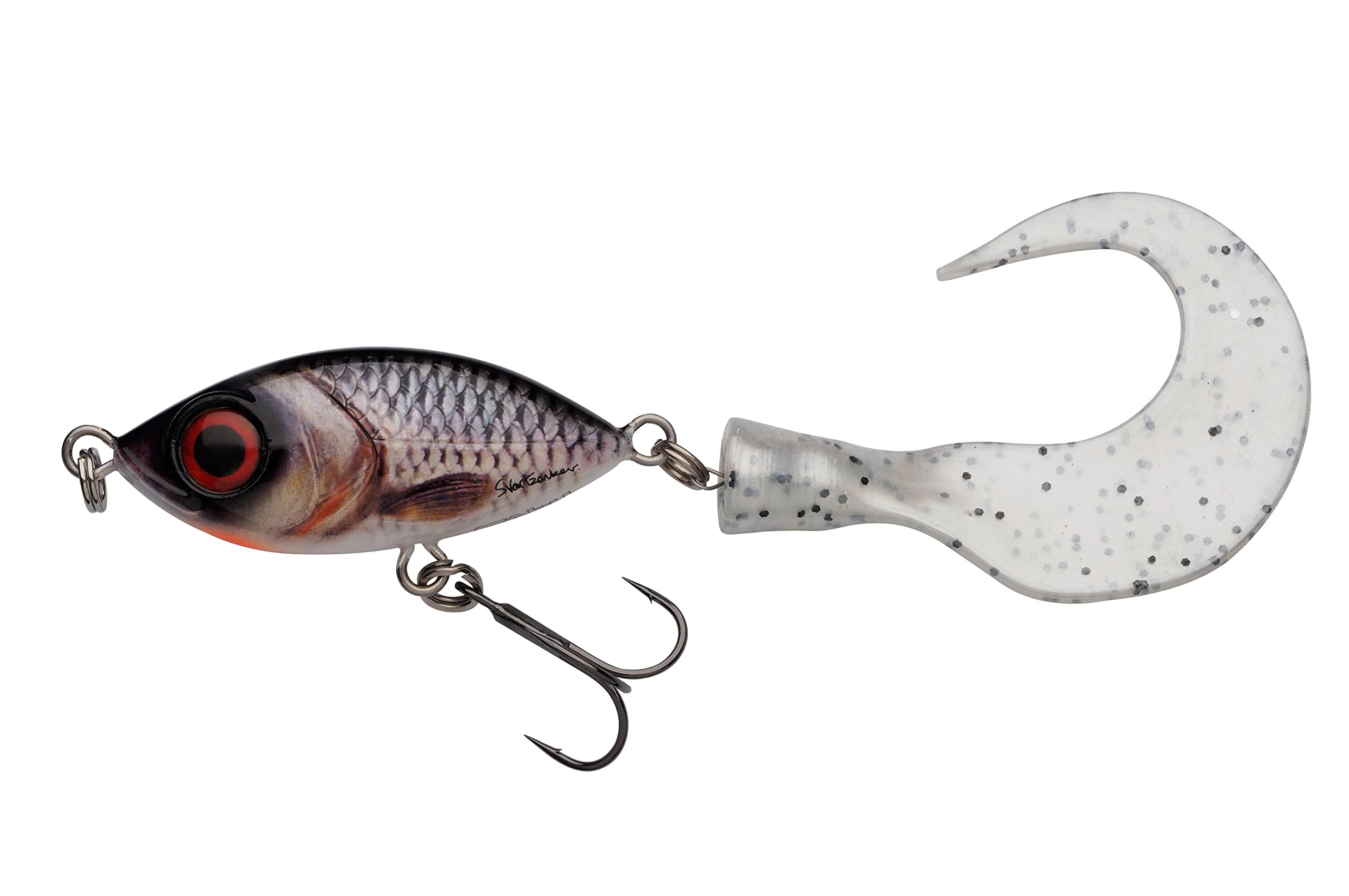 Abu Garcia Svartzonker McMio Pike & Musky Fishing Lure – Floating Jerkbait for Freshwater Predators – Ideal for Pike, Musky, Zander & Perch – Realistic 3D Design, Real Roach 14 cm
