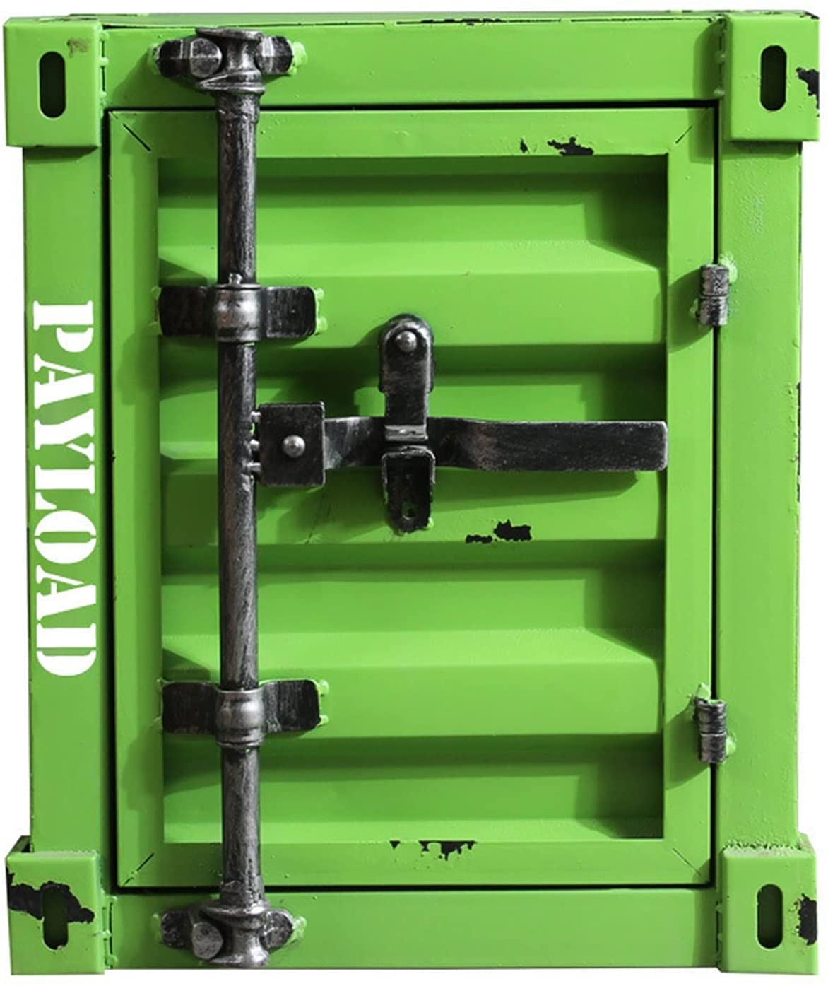 Casseforti, Cassaforte for Soldi, Comodino A 2 Strati Con Anta, Retrò Nero(Light Green)