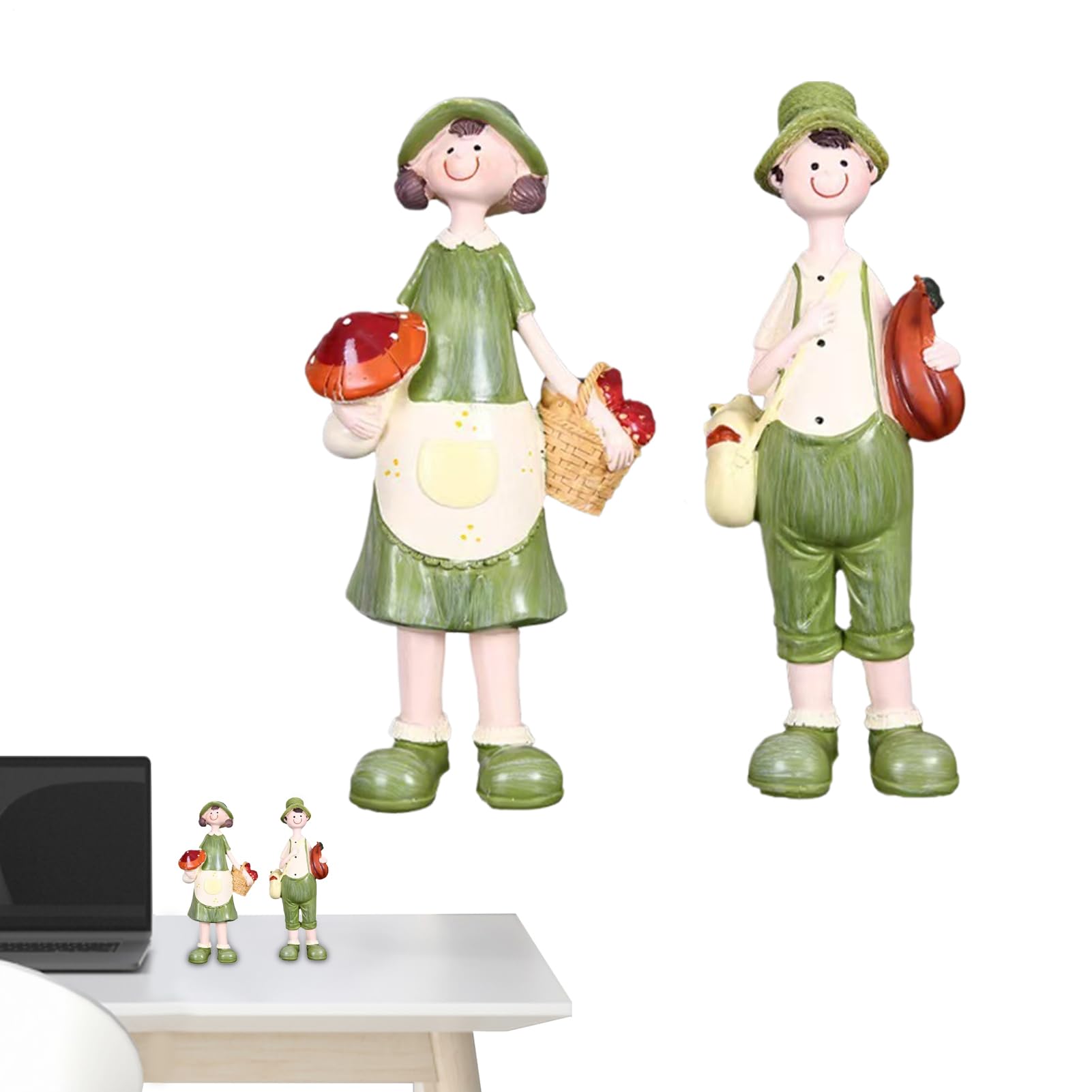 Figuras infantiles de resina rústica para adornos de mesa y decoración de casa