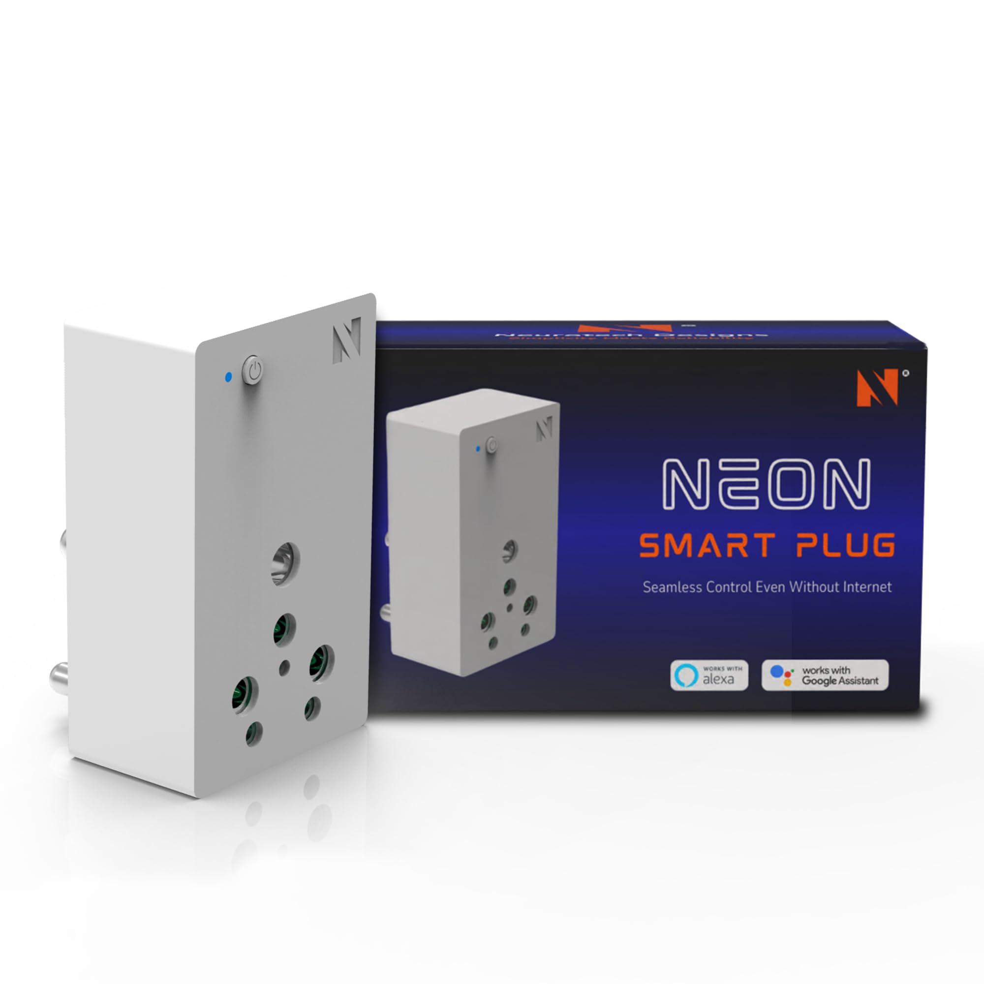 Neon 10A Smart Wi-Fi Plug Compatible With Alexa & Google Assistant | Works Offline Set Schedules Without Internet | Privacy Enabled with Indian Cloud | Touch Button, Autocut for Mobile Overcharging (B0DG9B1CJL) Amazon Price History, Amazon Price Tracker