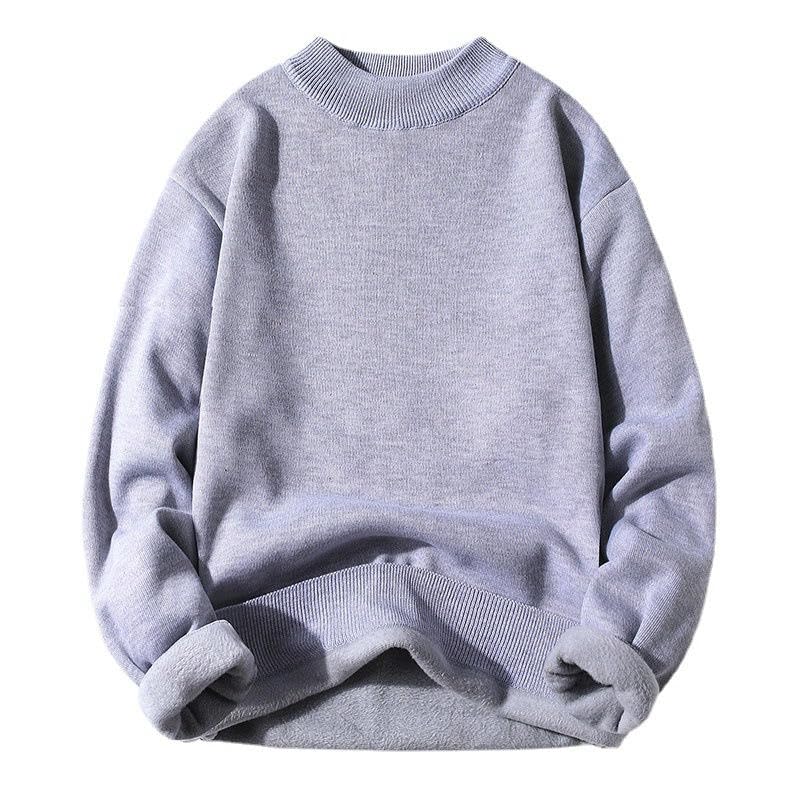 Pull en tricot homme de qualité supérieure à col mi-haut épais