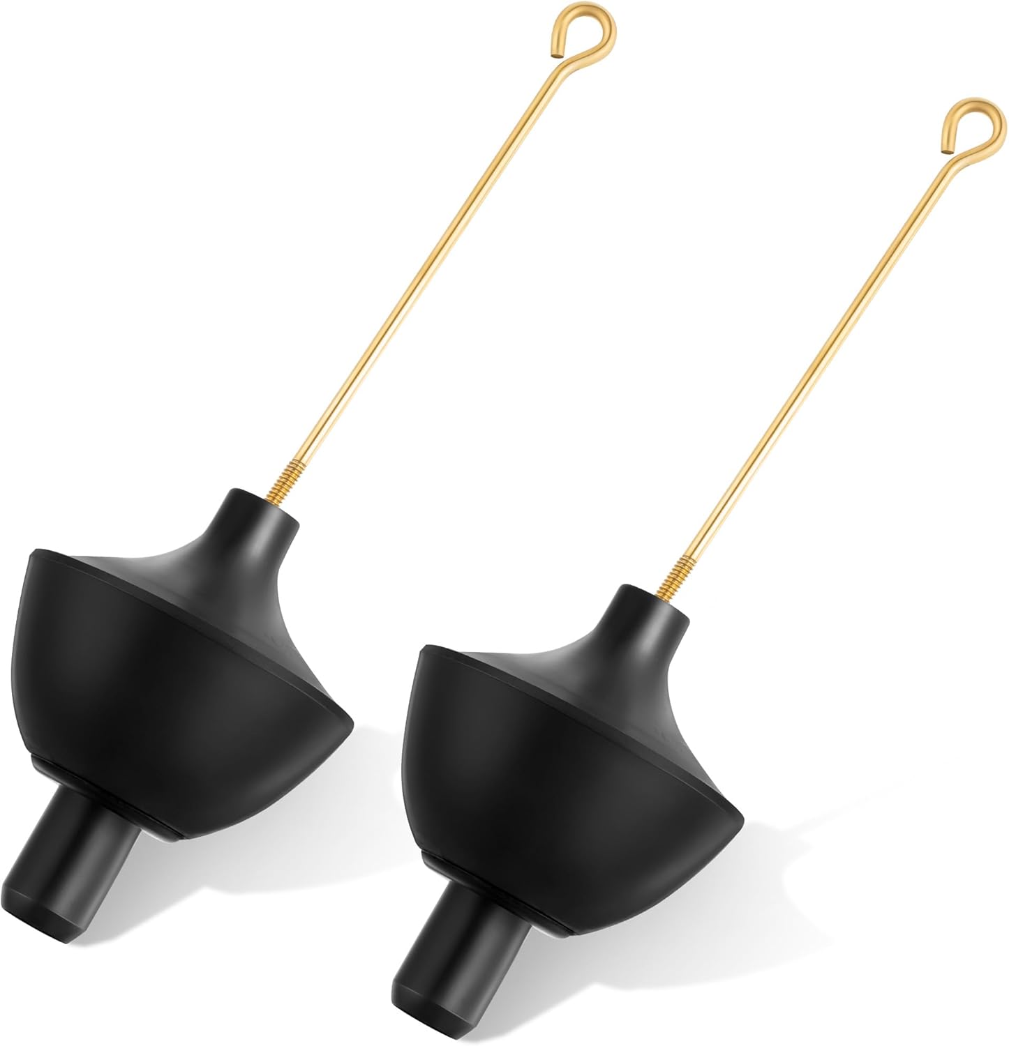 Enhon 2 Pack Toilet Tank Ball and Toilet Float Rod, Rubber Toilet Float Ball with