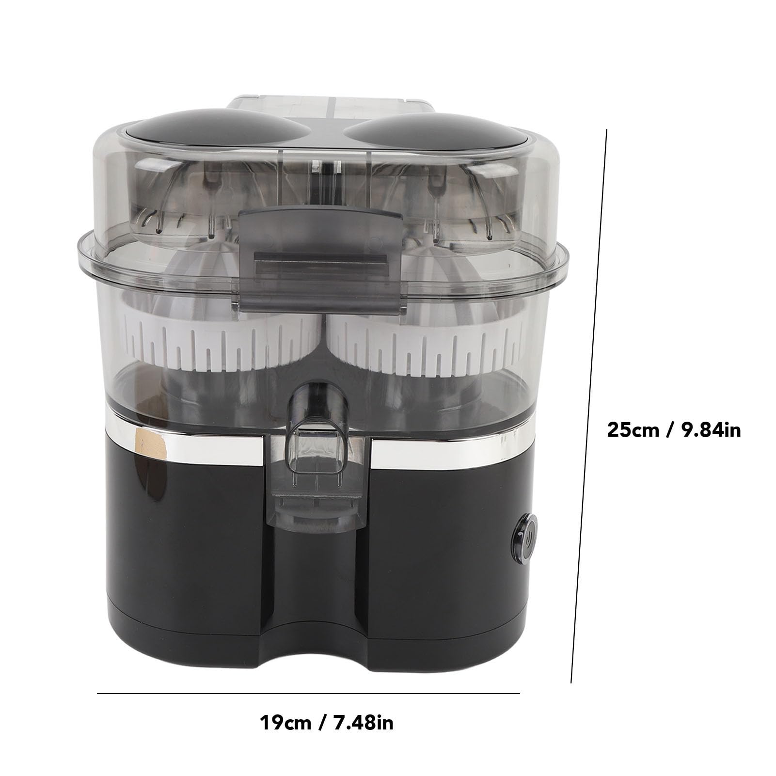 Automatic Dual Orange and Lemon Squeezer, 100W 15000RPM Portable Electric Citrus Juicer, Easy to Clean, Suitable for Fruits with Diameter within 9cm (US Plug 110V)