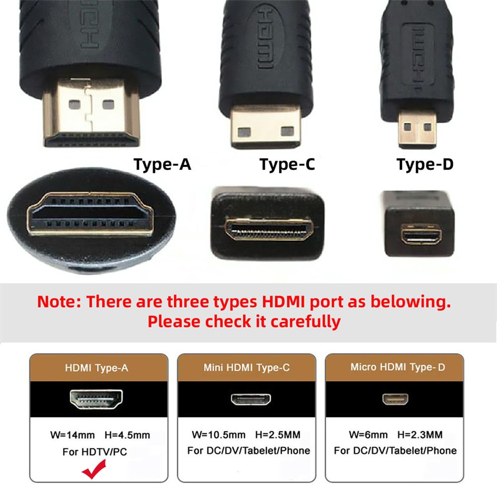 Cablecc 8K @ 60hz connettore magnetico Tipo-A HDMI 2.1 maschio a maschio dritto cavo video per il computer portatile HDTV 50CM