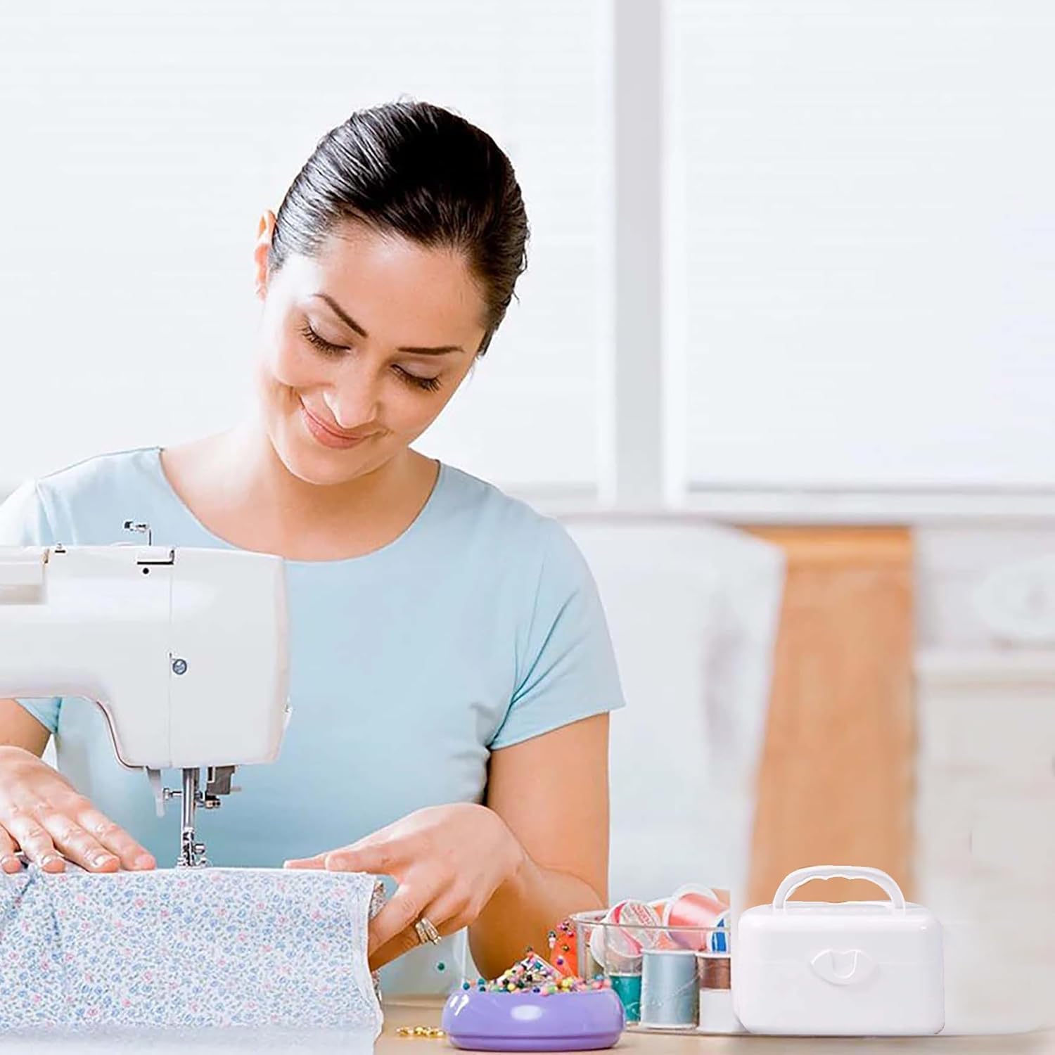 Bobinadora Eléctrica, Bobinadora Portátil Simple para Máquinas de Coser, Bobinadora Automática Industrial Eléctrica para el Hogar, Herramienta de Bobinado de Costura