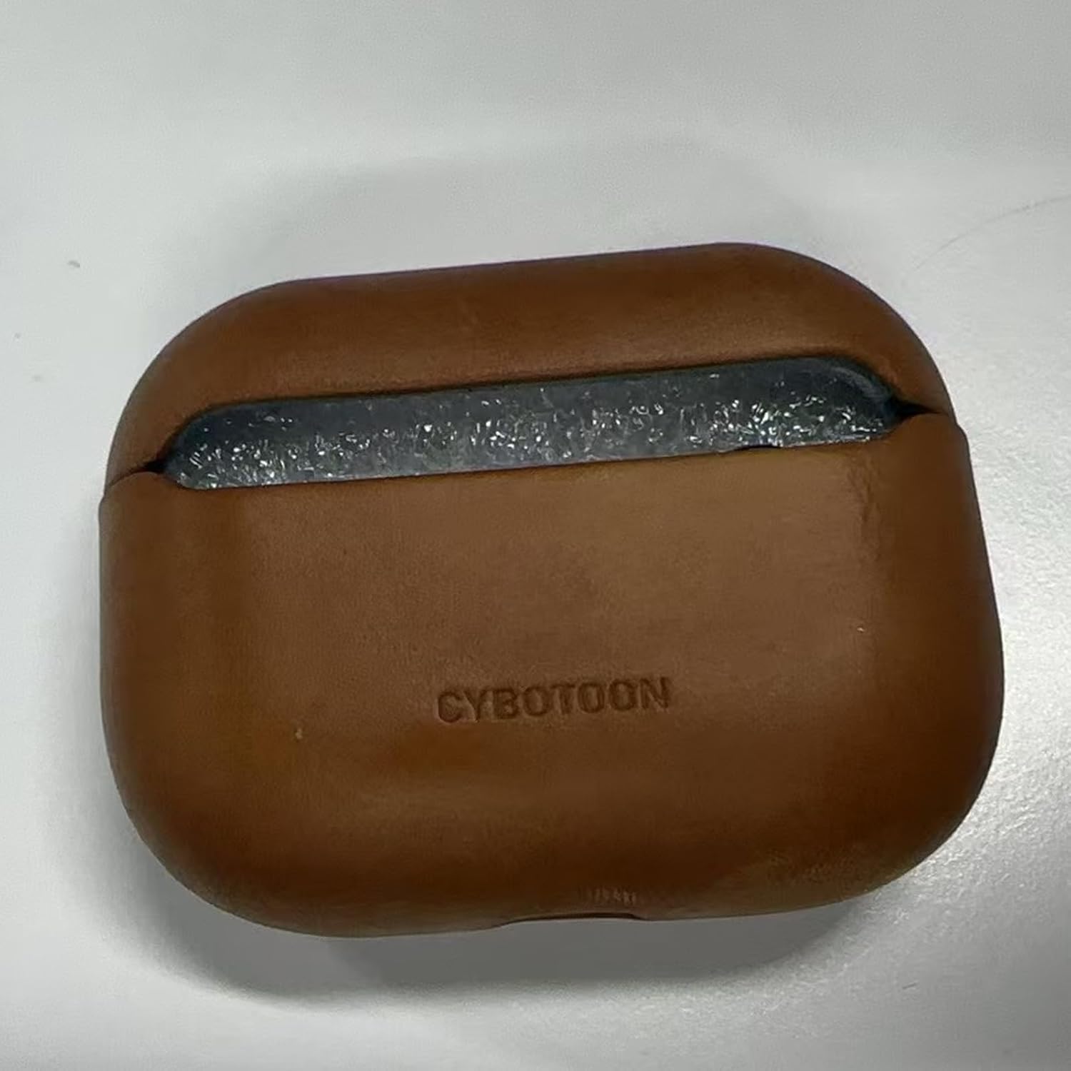for AirPods Pro Case Leather Cover, Vintage Patina Indiana-Jones Style Leather Case for AirPods Pro 1st Gen 2019, Handcrafted, Tan Brown