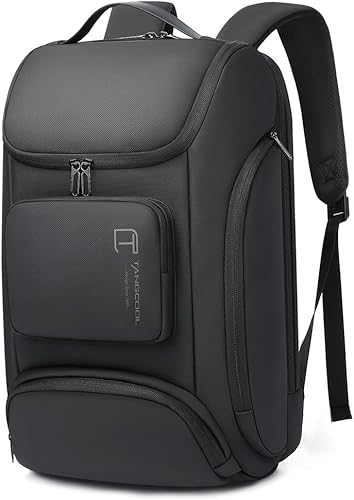 Mochila inteligente para laptop de negocios,Viajes de trabajo diarios de transporte,Mochila de viaje para portátil de 17.3 pulgadas, Negro (25L),