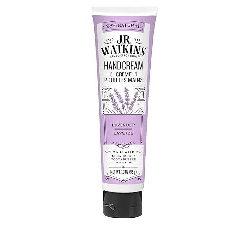 JR Watkins Crema de manos con manteca de karité y cacao lavanda 33 onzas paquete de 4
