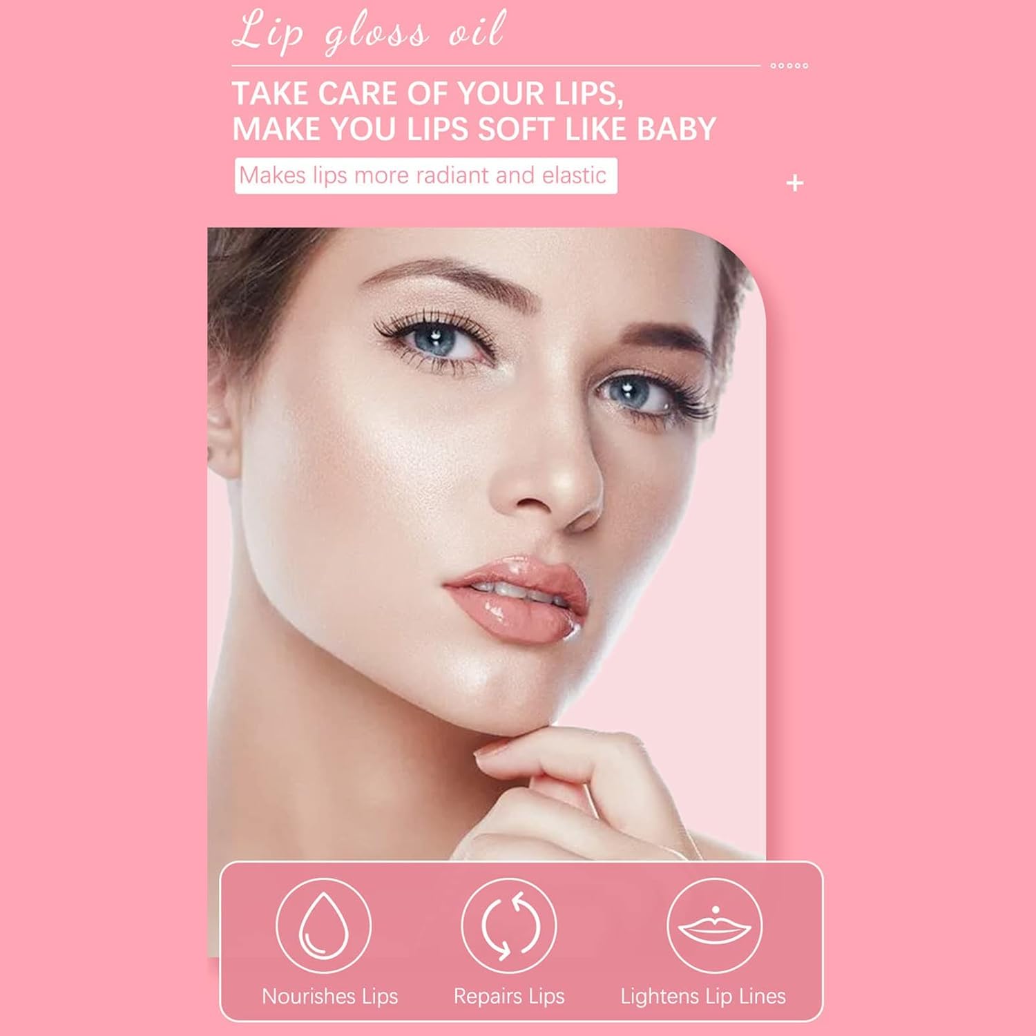 CORDYGLOW Hydrating Lip Glow Oil, Plumping Lip Tint Transparent Lip Care Oil Nourishing Repairing Lightening Lip Lines Lip Care Products Moisturizing Lip Glow Oil Nourishing Non-sticky Fresh Texture : Beauty & Personal Care