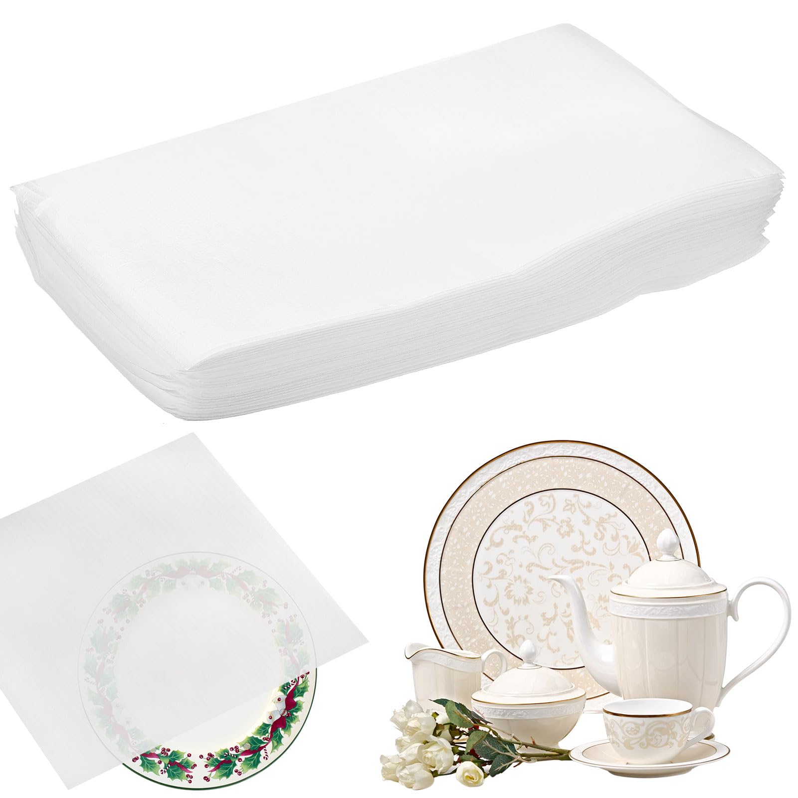 sourcing map 25 Pcs Cushion Foam Pouches, 10" x 6" Cushioning Packing Supplies Cushioning Foam Padding Sheets for Moving and Packaging Dishes, China, Books, Photo Frame
