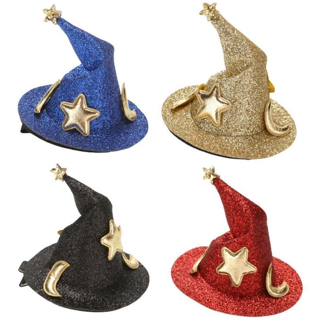 Amazon.co.jp: 魔女帽子 ヘアクリップ ミニ ハロウィン ヘアピン 髪