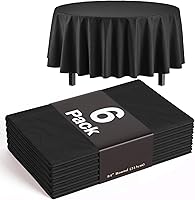 Vista 54 de Party Solids Paquete de 6 manteles de plástico prémium de 54 pulgadas x 108 pulgadas. Cubierta de mesa rectangular de plástico - Aqua