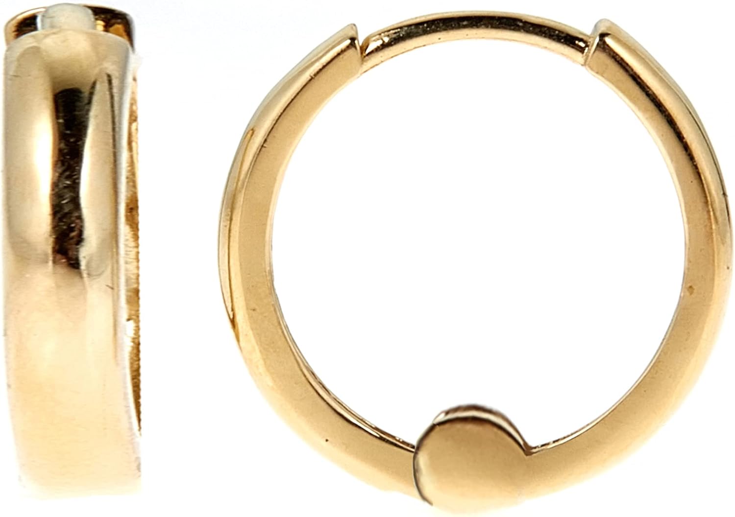 Ritastephens 14k Solid Gold Mini Huggies Tiny Hoop Earrings 2.5x9mm