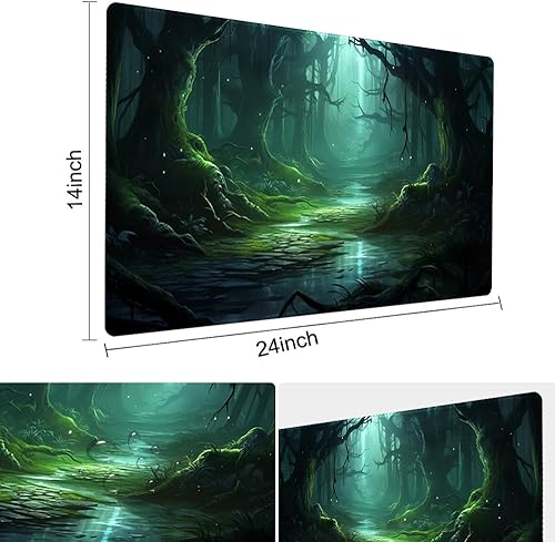 Miniatura 127 de MTG - Tapete de juego de 24 x 14 pulgadas, bolsas de almacenamiento con parte trasera antideslizante, ideal para entusiastas de los juegos de sin