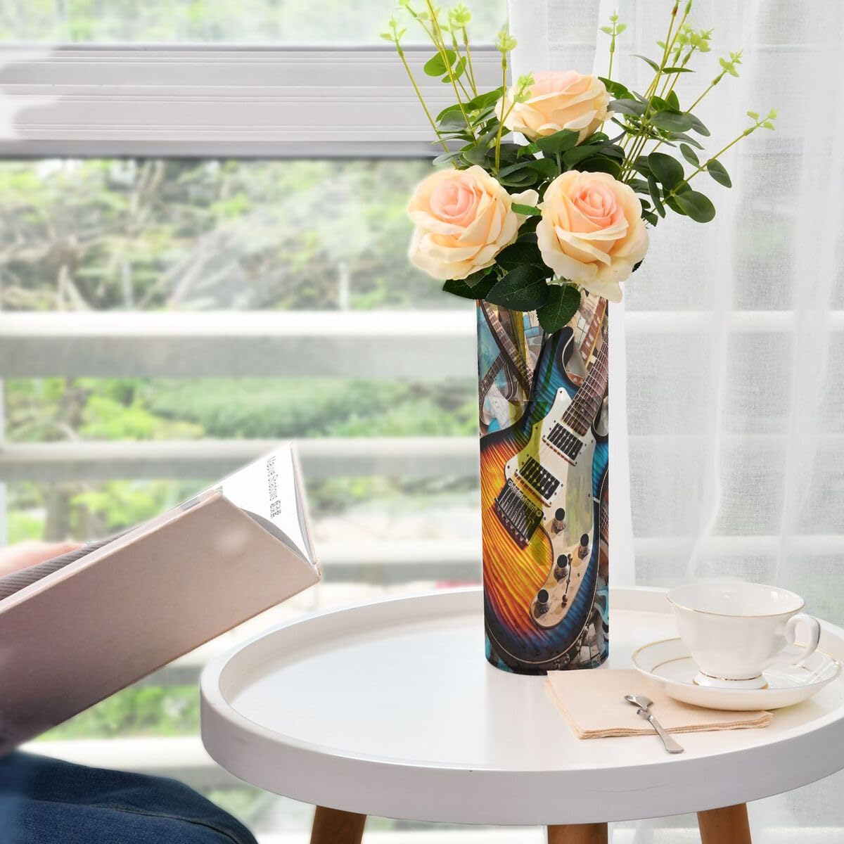 Amazon.com: Nander Color Guitar Vases,Clear Plastic Flower Vases