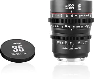 Meike 35mm T2.1 S35 Prime Cine Lens EF Mount - Manual Focus for RED Komodo, BMPCC 6K Pro, Canon C200 C300, Z CAM