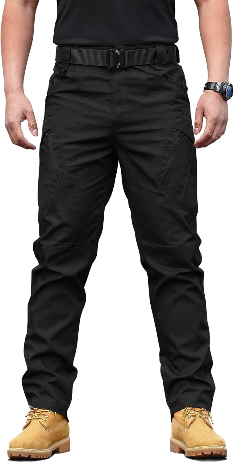 Miniatura 3 de solo soplo Pantalones tácticos para hombre, repelentes al agua, pantalones cargo para combate, senderismo, supervivencia al aire libre, camping,
