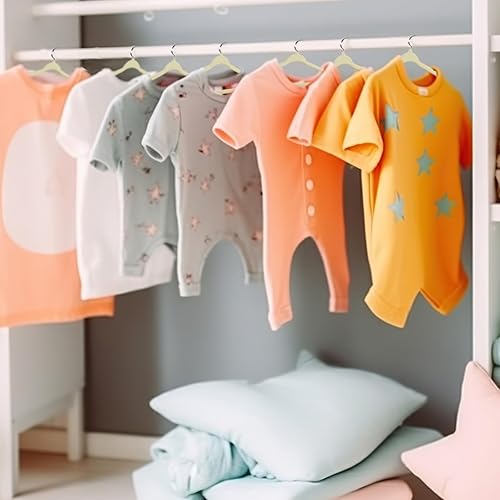 Miniatura 6 de Paquete de 72 perchas de terciopelo para bebés recién nacidos, perchas para ropa de bebé, perchas para ropa de bebé, perchas para ropa de bebé,