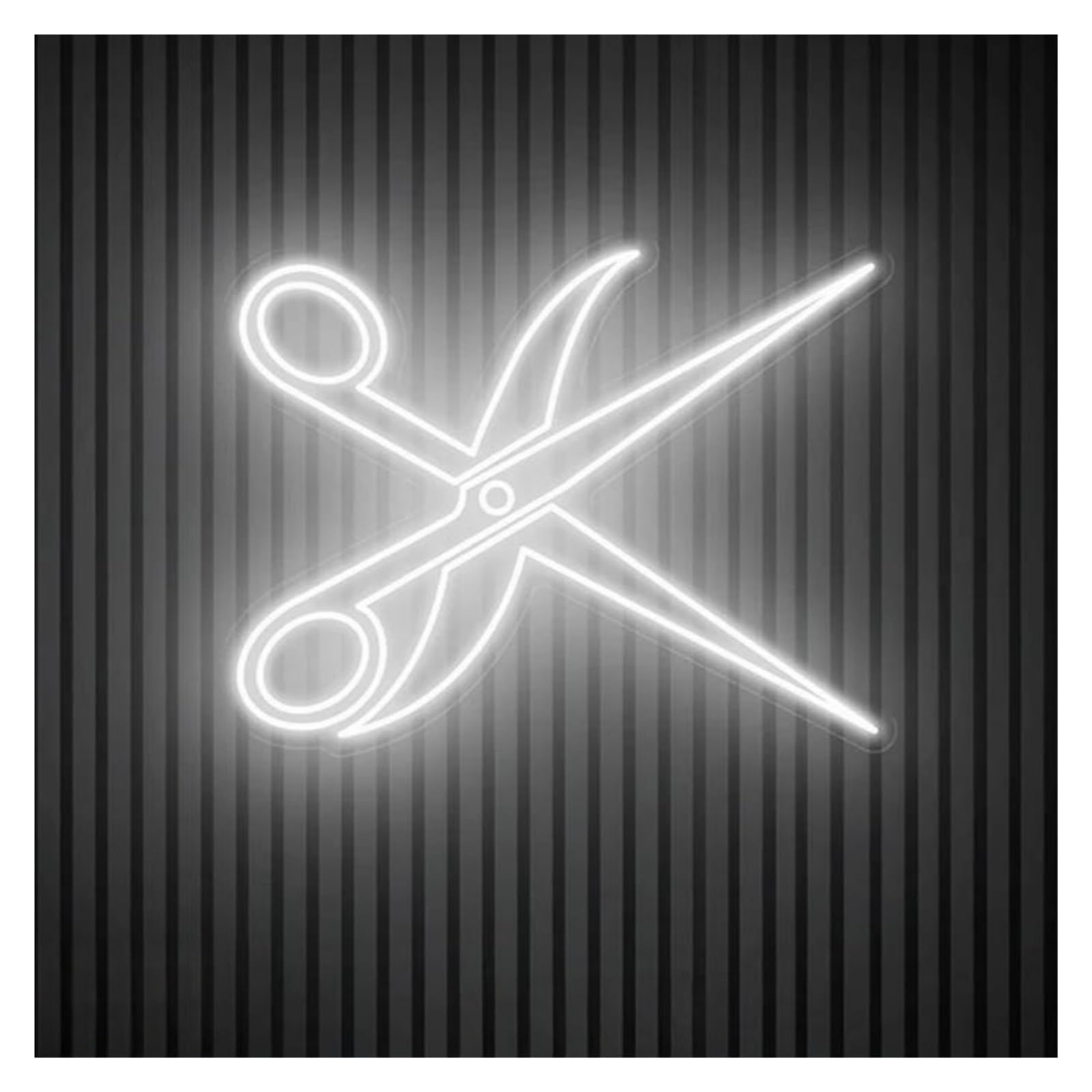 Shouxi A Sign Lamp Scissors Neon Sign Scissors Light Barber Shop Logo Neon Sign For Business Welcome Ligts Neon 50Cm(A)