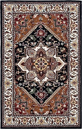 Image of Carpet Mahal Handmade Handwoven Tufted Made of 100% Soft Blended Wool Export Quality Carpets with 1 Inch Thickness (4x6 Feet) Color Multi