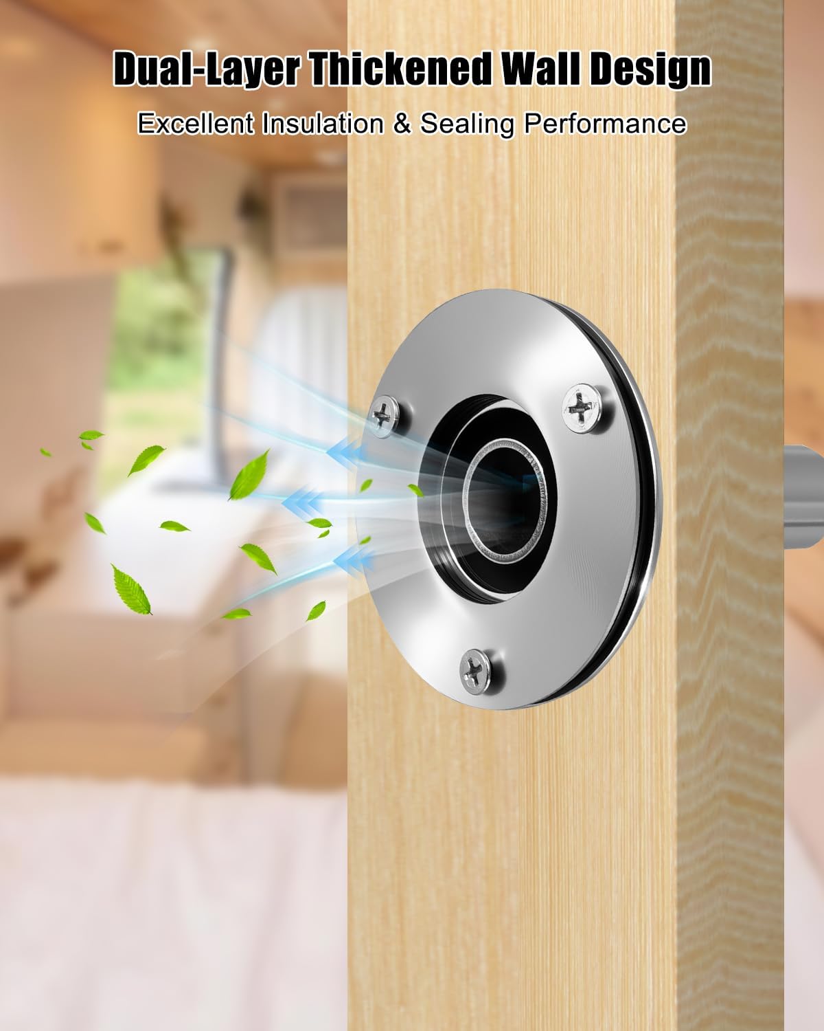 24mm Diesel Parking Heater Exhaust Muffler Silencer with Wall Flange Bend Connector Fit for Eberspacher/Espar Airtronic D2 D4, for Chinese Diesel Heater 2KW 5KW, RV, Camper, Truck