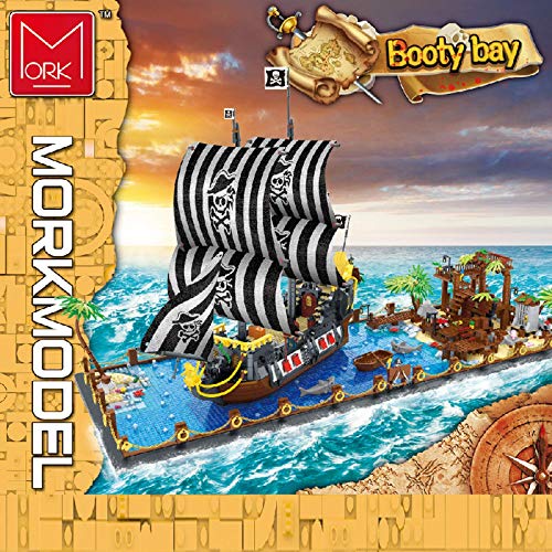 n.g. Wohnkultur 5937 Teile Prey Bay Bausteine Kit mit Piratenschiff und Bauplatte Kompatibel mit Lego Bausteinen - DIY… – Bild 3