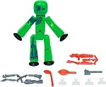 Zing StikBot Zingtannica Action Pack - Collectible Action Figures and Accessories, Includes 1 Stikbot, 1 Set of Accessories, Stop Motion Animation, Ages 4 and Up (Blue (Vangarden))