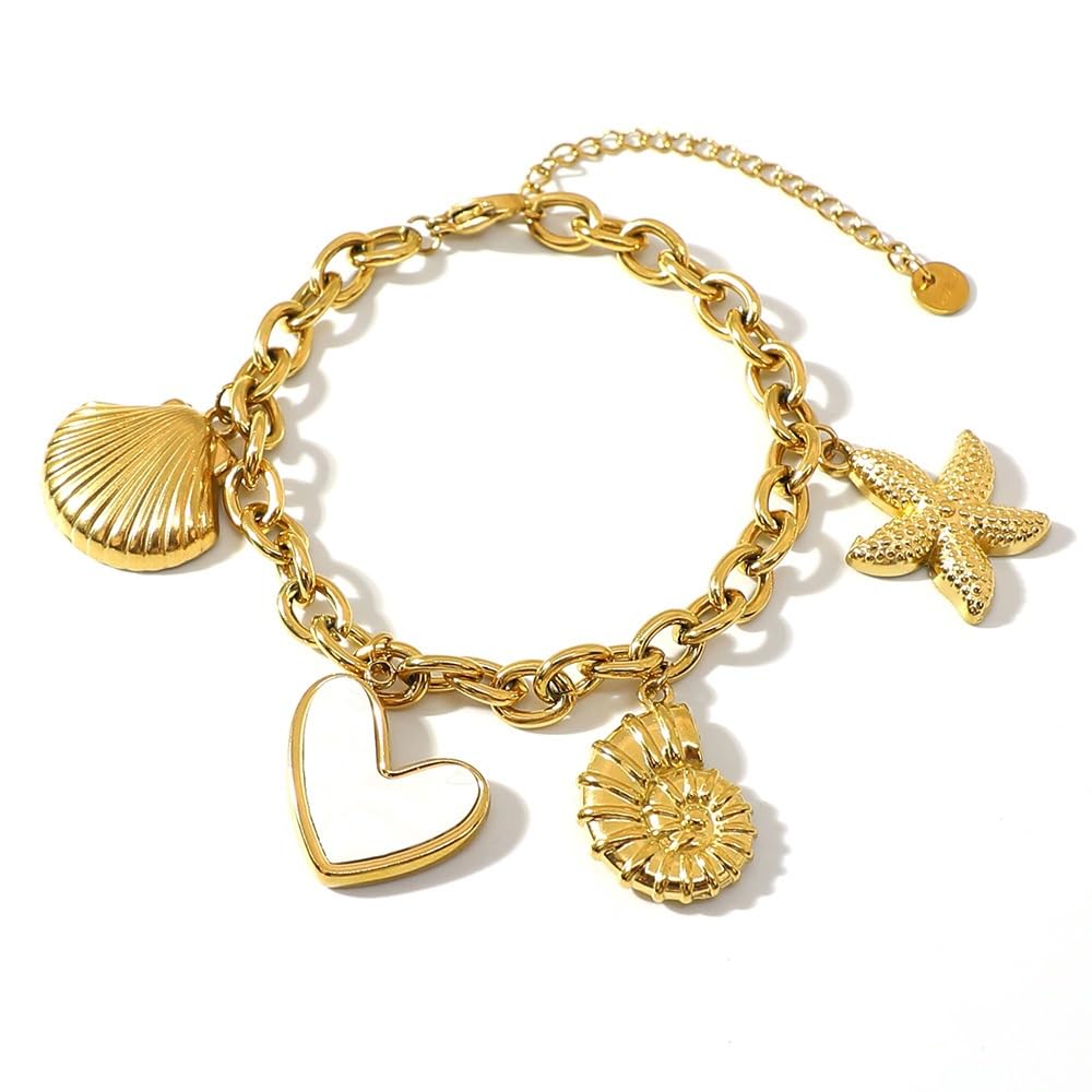 Pearl Charm Bracelet for Women Stylish Gift for Girls Women Waterproof Anti Tarnish Bracelets | Bracelet for Ladies Jewellery for women | Valentine Gift for girlfriend Wife gifts for woman-411-image-16