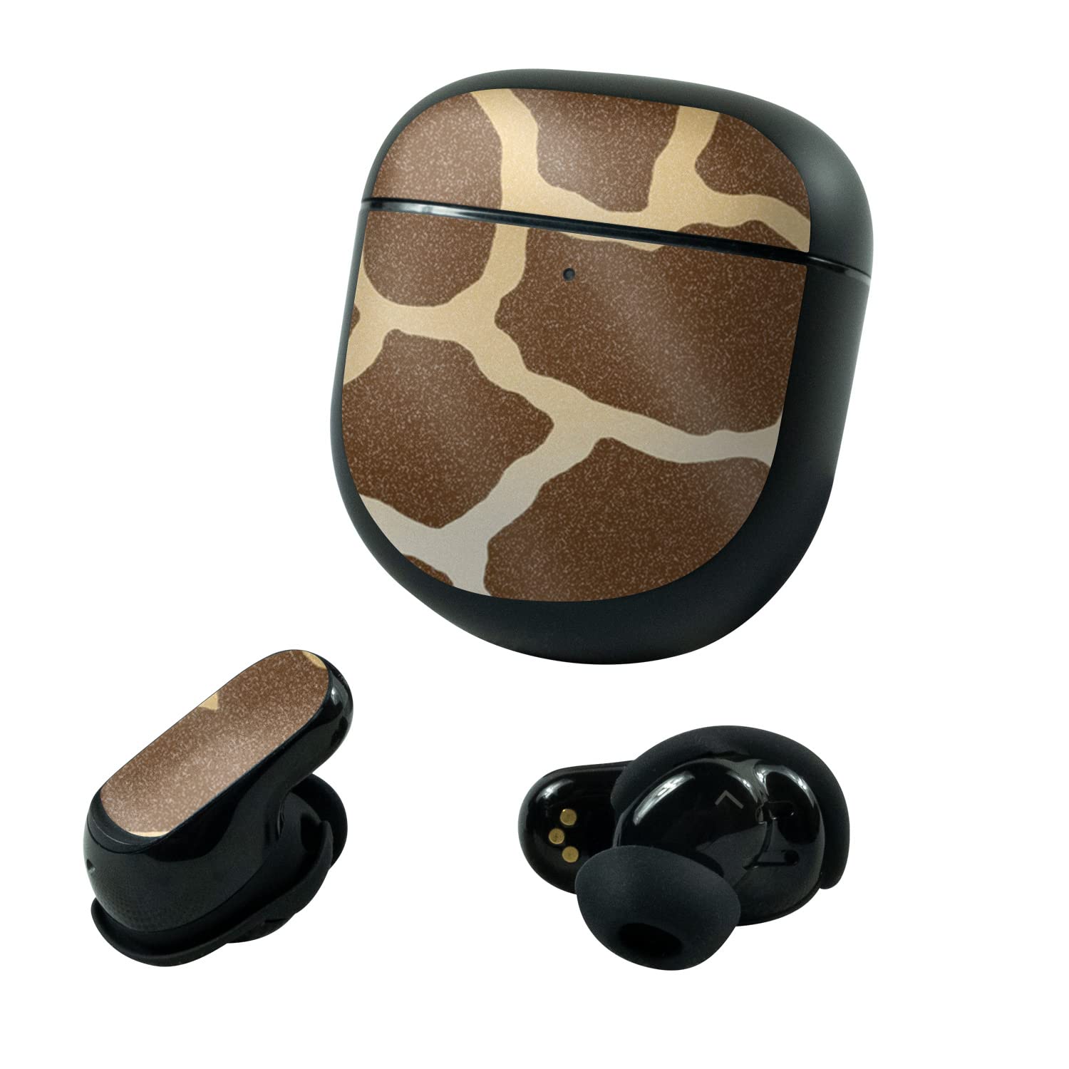 MightySkins Glossy Glitter Skin Compatible with Bose QuietComfort Earbuds II (2022) - Giraffe | Protective, Durable High-Gloss Glitter Finish | Easy to Apply and Change Styles | Made in The USA