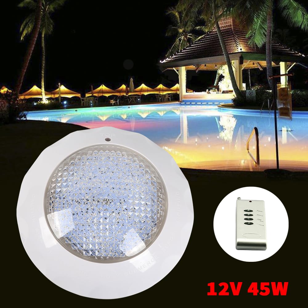 Éclairage de piscine LED RVB Lampes avec télécommande étanche led telecommande sans fil