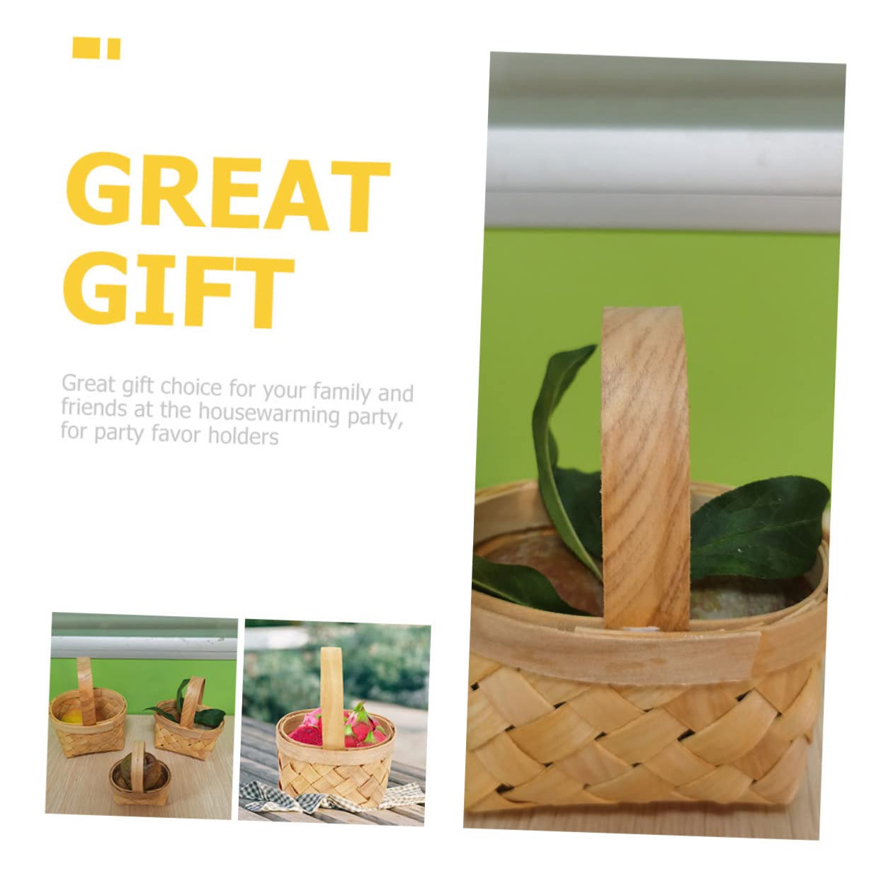 20stücke Miniatur Handgewebte Korb-süßigkeiten Verpackungsboxen Für Hochzeiten Partys Und Gastgeschenke Rustikaler Look Für Festlichkeiten Geeignet Für Tischdekoration Und