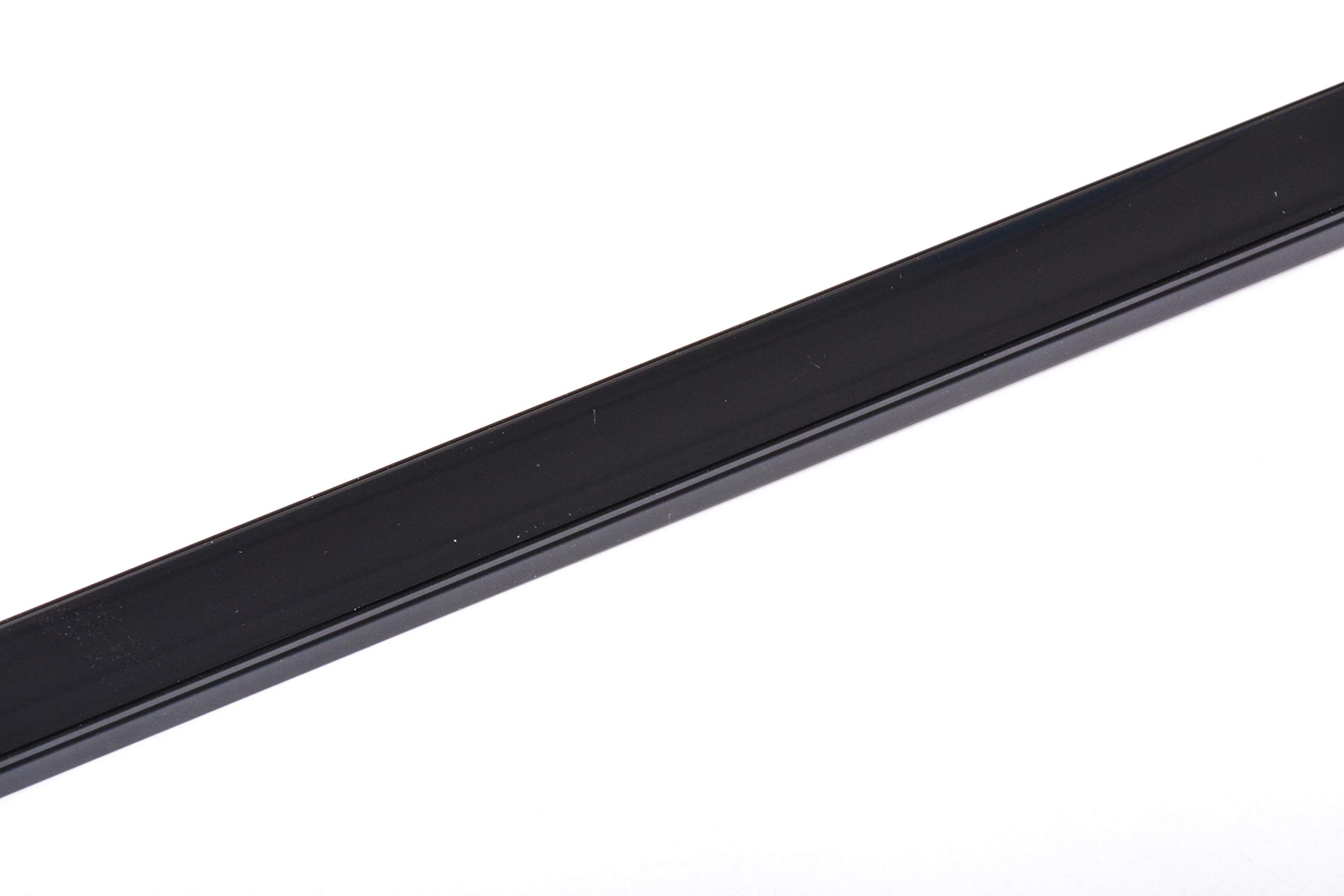 AFTERTECH 1 x 3 m 1207N 12 x 7 mm profil aluminium noir minimal pour bandes LED barre rigide entière 3 m + couvercle noir (1 x 3 m 1207 noir noir)