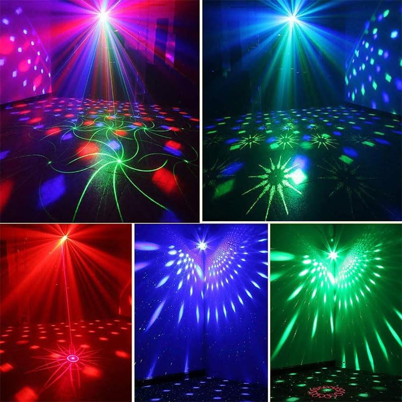Dj Party Disco Ball Lights for Christmas Rave/Home Karaoke/Dance/Club Bar Lights (Grey Shell)