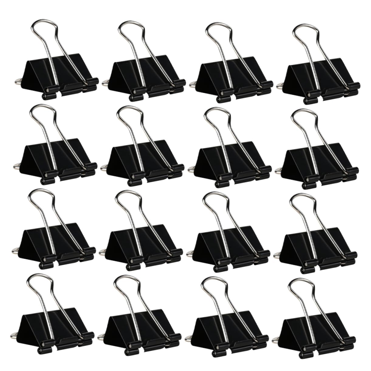 60pezzi Binder Clips Neri Resistente Per Documenti Fermacarte e Sigilli Snack Clip Per Ufficio e Casa Per Gestire Documenti e Conservare Alimenti Freschi