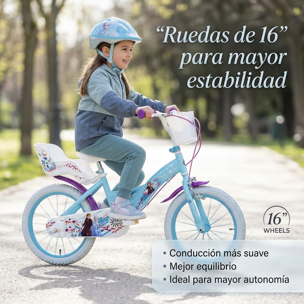 TOIMSA Bicicleta 16" Frozen Huffy 5/8 Años