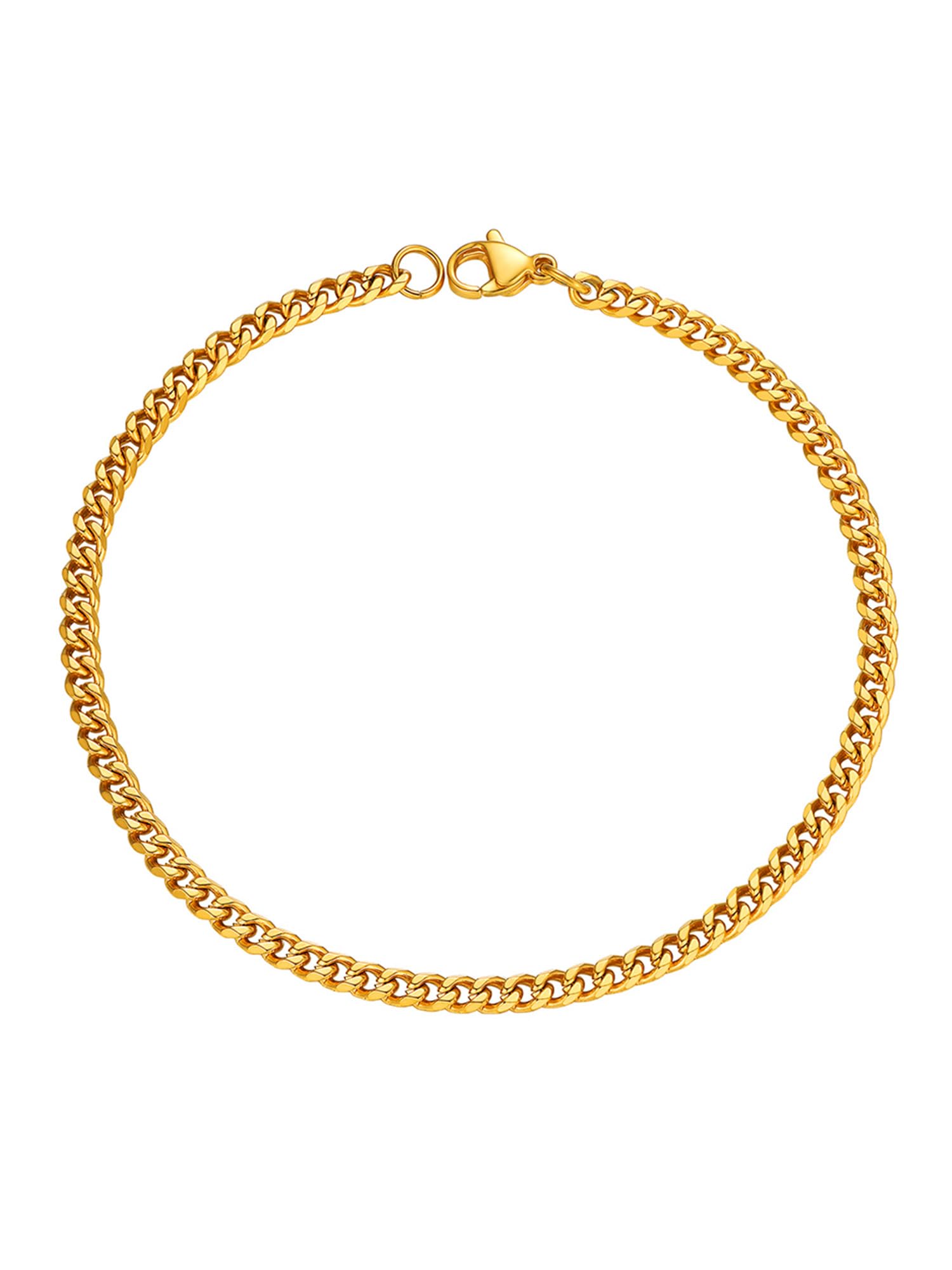 PROSTEEL PROSTEEL Plusera Hombre Cadena Cubana Acero Inoxidable 3/6/9/12mm Ancho Pulseras Cubanas Cadenas Eslabones Plateado/Dorado/Negro, 16cm+5cm/19cm/21cm, Joyas Hombres Mujeres Recycled Claim Standard 100