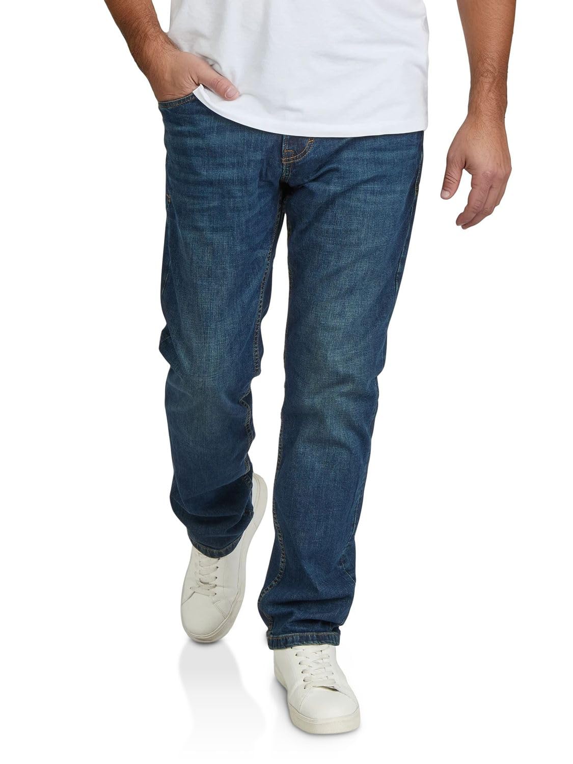 TOM TAILOR Jeans Herren Stretch Straight Fit Marvin Jeanshose Hose Denim Blau Schwarz 30 31 32 33 34 36 38 40 42