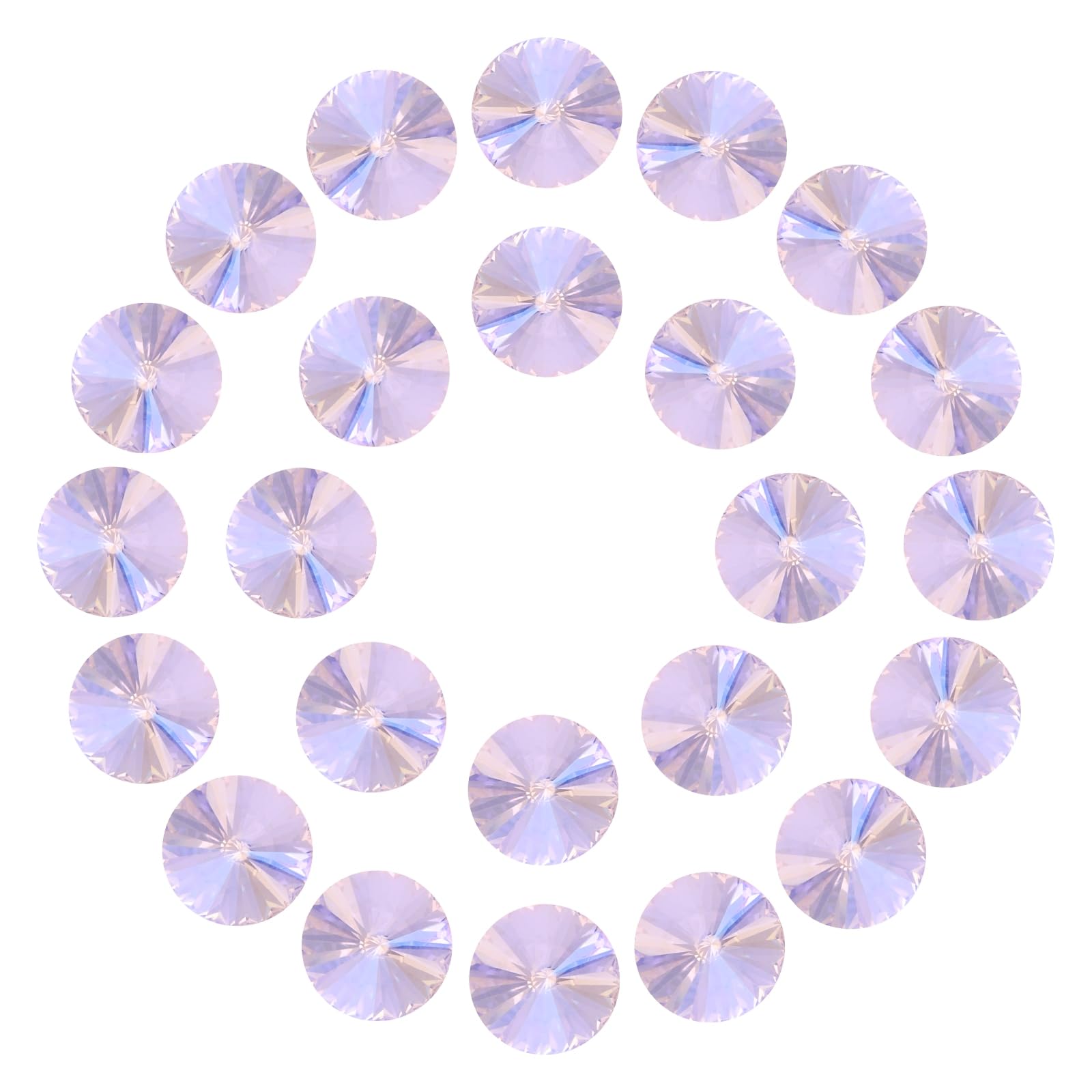 Diamantes de imitación puntiagudos de cristal facetado para broche y joyería