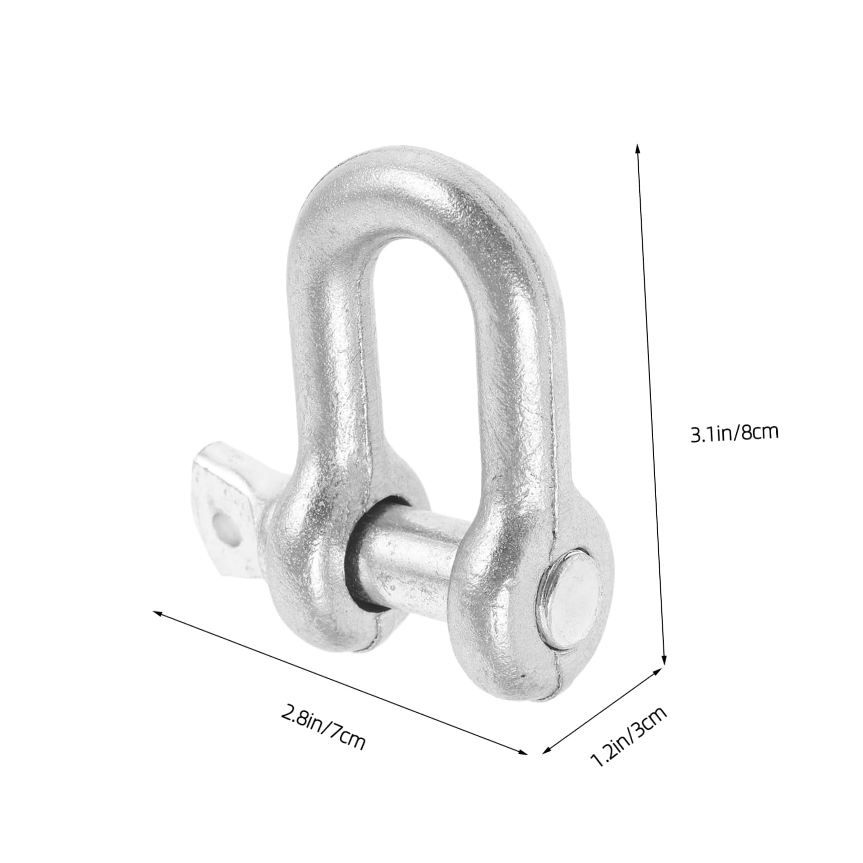 STOBAZA Galvanized Anchor Shackle Heavy Duty Screw Pin Tow Shackle for Load Capacity Towing Accessories for Rigging and Lifting Applications Bolt Anchor Shackle