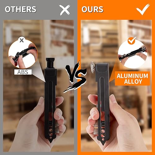 Miniatura 2 de Herramienta de escritura multifunción, herramienta de escritura de aleación de aluminio de construcción con lápiz de agujero profundo para