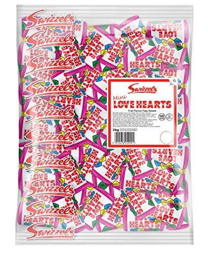 Swizzels Matlow Love Hearts Mini Roll Sweets, 3kg