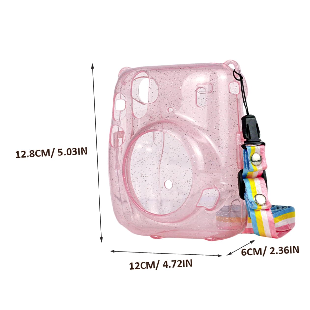 OSALADI Della Fotocamera Per Mini11 Borsa Fotografica in Pvc Per Mini11 Borsa Fotografica Istantanea Fotocamera a Pellicola Istantanea Custodia Per Fotocamera Rosa