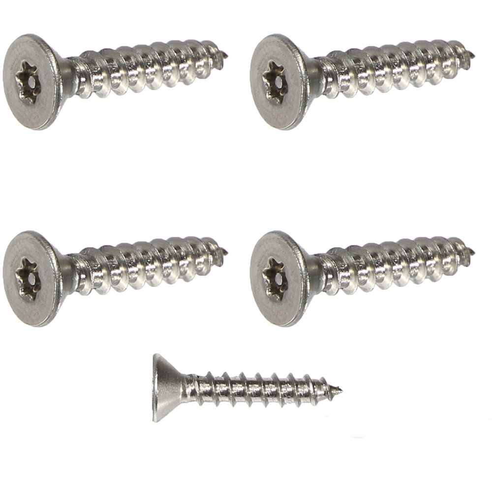 Flat Head Torx Security Sheet Metal Screws - #8 x 3/4 (25pcs), Tamper Resistant, 18-8 Stainless Steel Screws with High Durability & Corrosion Resistance, T20 Drive 0.085-0.305